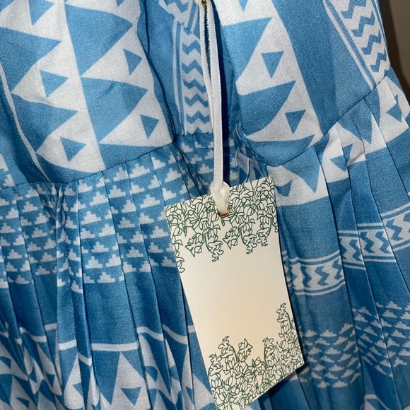 Hyacinth House Blue and White Dress - Picture 3 of 3